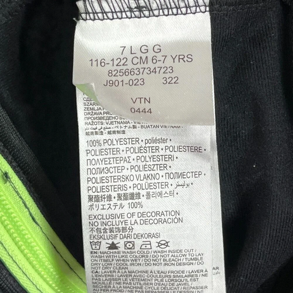Nike Jacket Youth Large 6-7 YRS Zip Up Black Warmup Soccer‎ Mock Neck Sweater